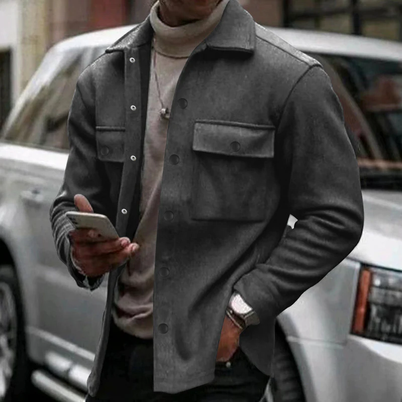 Men's casual fitted jacket top
